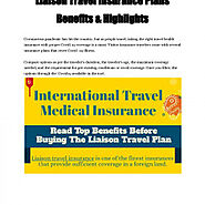 Liaison Travel Insurance Plans Benefits & Highlights