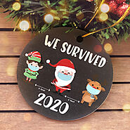 We Survived 2020 Christmas Ornament