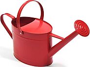 Ashman Red Watering Can for Outdoor and Indoor Plant Watering Use with – Ashman Garden Decor