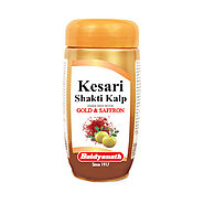 Buy Baidyanath Kesari Shakti Kalp Chyawanprash (Gold and Saffron) 500 gm, 1 kg Online - Baidyanath