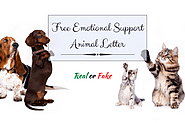 Free Emotional Support Animal Letter: Real or Fake?