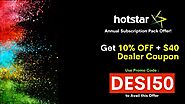 Grab Hotstar Annual Subscription Deal with Hotstar Promo Code