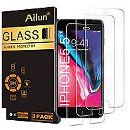 Ailun Screen Protector for iPhone 8 plus/7 Plus/6s Plus/6 Plus-5.5 Inch 3Pack 2.5D Edge Tempered Glass Compatible wit...