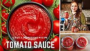 Make Tomato sauce with only 2 ingredient - Tomato sauce recipe - Tomato puree recipe