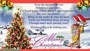 Send merry Christmas wishes to friends