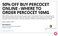 painmedsstore coupon | 50% off Buy percocet online - Wher... | Couponler