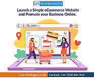 Simple eCommerce website Design - V1 Technologies