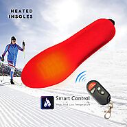 US $32.26 45% OFF|1800mAh Rechargeable Electric Heating Insoles With Remote Control Winter Warm Heated Insoles Sport ...