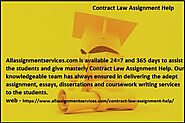 Get Contract Law Assignment Help by Australian expert writer