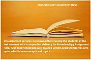 Biotechnology Assignment Help| allassignmentservices.com