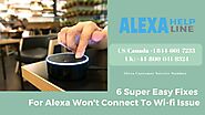 Alexa Won’t Connect To Wi-Fi Issue | +1 844-601-7233