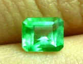 Smeraldo naturale certificato da 0,42 carati