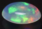 0.29ct Natural Multicolor ethiopian Opal oval cabochon cut