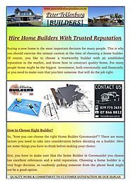 How to Choose Right Builder?