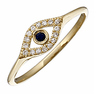 Buy Evil Eye 14K Gold Sapphire & Diamond Ring