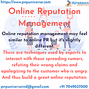 Online Reputation Management Services by P&P Infotech