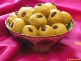 Microwave Besan Ladoo