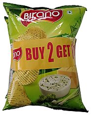 Bikano Yummy Chips - Cream & Onion, 198g (Buy 2 get 1): Amazon.in: Grocery & Gourmet Foods