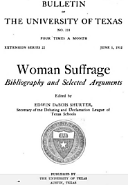 Woman Suffrage: Bibliography and Selected Arguments - Google Books