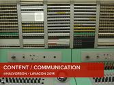 Content/Communication: Lavacon 2014