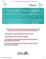 France Study Guide for Indian Students