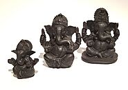 Multiple Sized Clay Ganesha