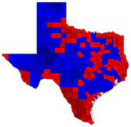 1990 Gubernatorial General Election Results - Texas