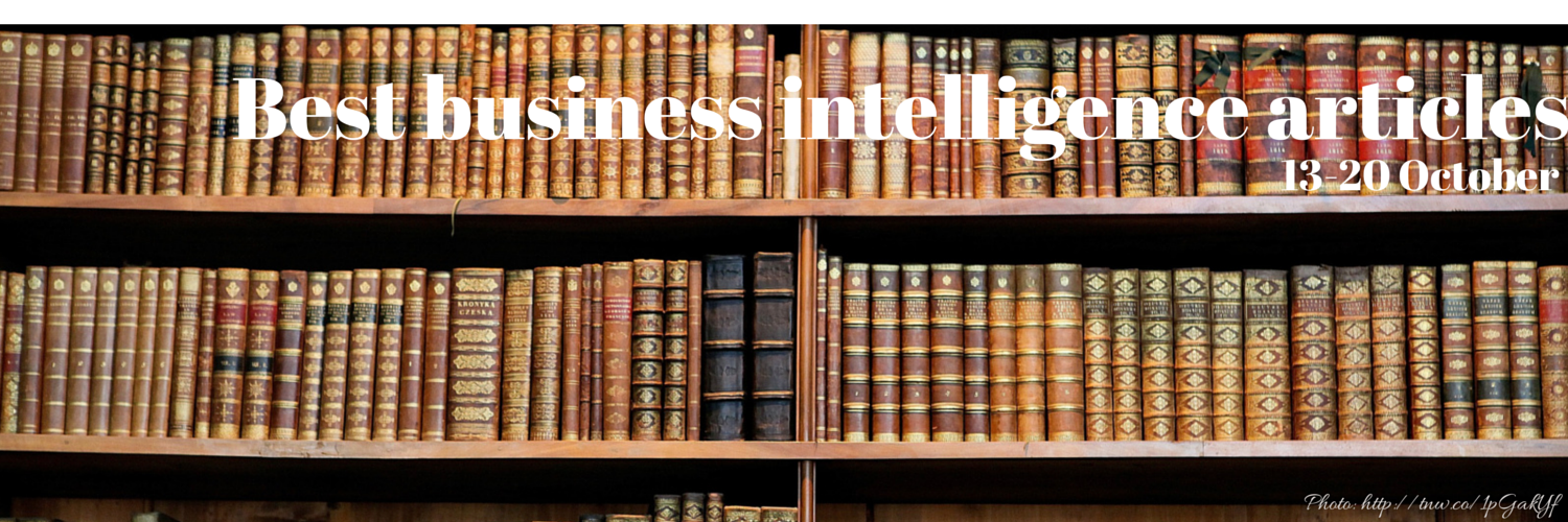 Headline for Best business intelligence articles, 13 - 20 October