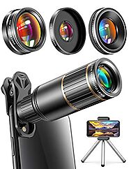 CoPedvic Phone Camera Lens Phone Lens for iPhone Samsung Pixel Android, 22X Telephoto Lens, 4K HD 0.67X Super Wide An...