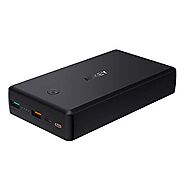 AUKEY Power Delivery Power Bank 30W, USB C Power Bank 30000mAh, Quick Charge 3.0 Portable Charger, Battery Pack for N...