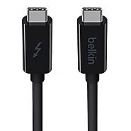 Belkin Thunderbolt 3 Usb Type-C Cable - Featuring Usb-C To Usb-C End Connections On 3 Foot/1 Meter Long Thunderbolt 3...