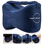 NATUMAX Knee Pillow for Side Sleepers - Sciatica Pain Relief - Back Pain, Leg Pain, Pregnancy, Hip and Joint Pain Mem...