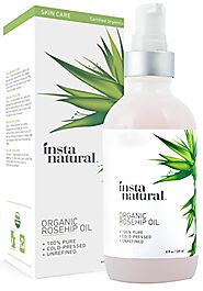 Organic Rosehip Seed Oil - 100% Pure, Unrefined Virgin Oil - Natural Moisturizer for Face, Skin, Hair, Stretch Marks,...
