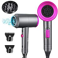Ionic Hair Dryer, Vnina 1800W Professional Blow Dryer with Diffuser Ionic Conditioning/AC Motor/Negative Ion Technolo...