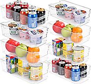 Set of 8 Pantry Organizers-Includes 8 Organizers (4 Large & 4 Small Drawers)-Organizers for Freezers, Kitchen Counter...