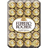 Ferrero Rocher Fine Hazelnut Chocolates, 48 Count Flat, 21.2 Oz