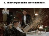 We love Brits for their impeccable table manners