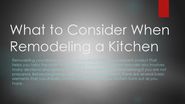 What to consider when remodeling a kitchen