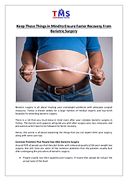 Things to Keep in Mind to Ensure Faster Recovery from Bariatric Surgery