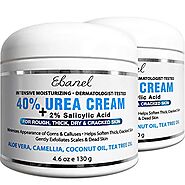 Urea Cream 40% Plus Salicylic Acid, 2-Pack, Callus Remover Hand Cream Foot Cream For Dry Cracked Feet, Hands, Heels, ...