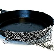 The Ringer - The Original Stainless Steel Cast Iron Cleaner, Patented XL 8x6 Inch Design