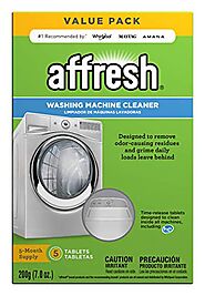 Affresh W10549846 Washing Machine Cleaner | Cleans Front Top Load Washers, Including HE, 5 Tablets