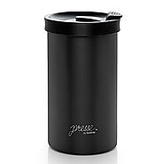 PRESSE by Bobble French Coffee Press And Insulated Stainless Steel Travel Tumbler for On-The-Go Brewing - 13 oz