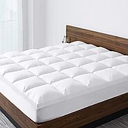 Starcast Sleep Solution Extra Thick Mattress Topper(Twin Size),Cooling Cotton Plush Down Alternative Fill Mattress Pa...