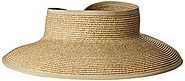 NINE WEST Women's Packable Roll Up Sun Visor, Natural Heather, One Size
