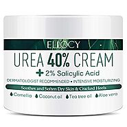 Ellocy Urea 40% Foot Cream Plus Salicylic Acid 4.2 Oz, Best Callus Remover - Moisturizes and Rehydrates Feet, Knees &...