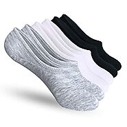 No Show Socks Women 6 Pairs Thin Casual Non-Slip Low Cut Flat Liner