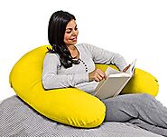Yogibo Support Reading Pillow, Unique U-Shaped Backrest Pillow with Arms, Provides Excellent Support and Comfort, Lou...