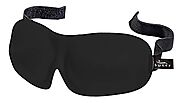 Bucky No Pressure Eye Mask for Travel & Sleep, Black