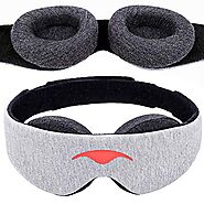 Manta Sleep Mask - 100% Blackout Eye Mask - Zero Eye Pressure - Adjustable Eye Cups - Guaranteed Deepest-Possible Res...
